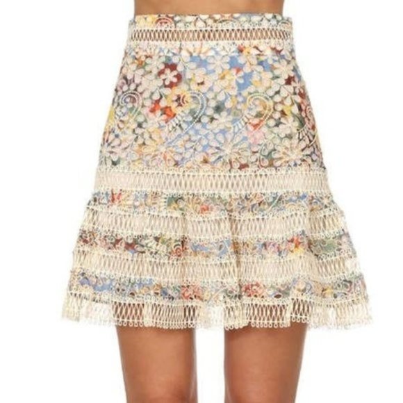 ZIMMERMANN  Lovelorn Flutter Skirt size 1 - Picture 1 of 13